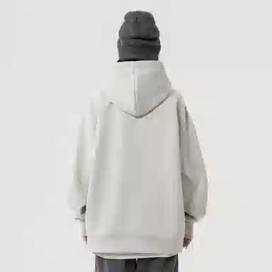 大卫贝肯 美式复古简约字母印花休闲宽松重磅百搭舒适连帽套头卫衣 男女同款