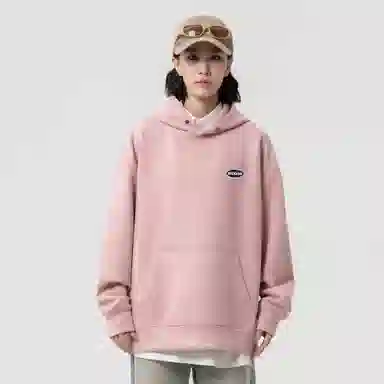 大卫贝肯 美式复古简约字母印花休闲宽松重磅百搭舒适连帽套头卫衣 男女同款