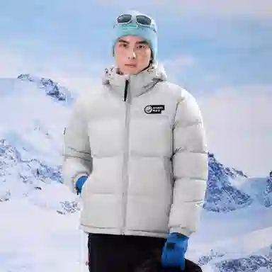 熊猫 户外保暖防水抗寒加厚羽绒服 男女同款
