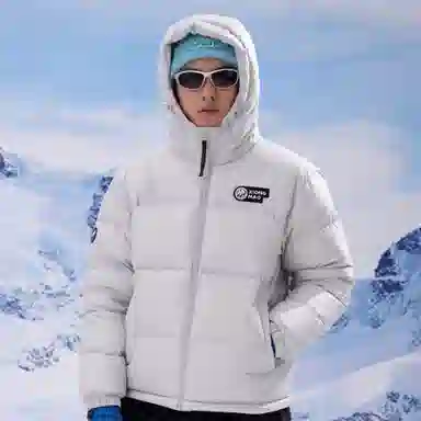 熊猫 户外保暖防水抗寒加厚羽绒服 男女同款