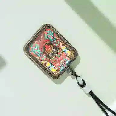 天台山 【天台山官方已祝福加持】天台山藏式国朝唐卡新中式黄财神扎基拉姆好运 合金 吊坠 男女同款情侣款