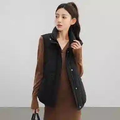 鸭鸭 时尚机能风工装宽松保暖立领百搭羽绒服 男女同款