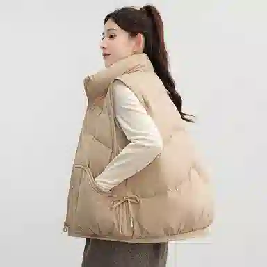 鸭鸭 时尚机能风工装宽松保暖立领百搭羽绒服 男女同款