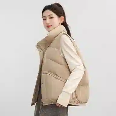 鸭鸭 时尚机能风工装宽松保暖立领百搭羽绒服 男女同款