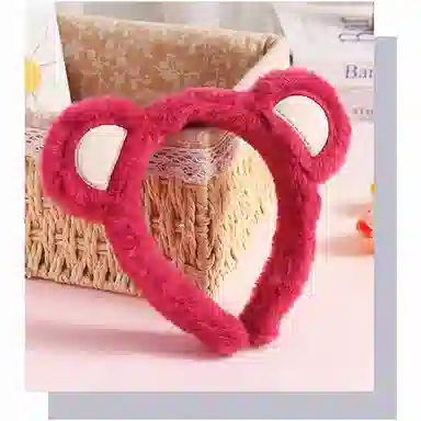 简应舒 束发洗脸洗漱敷面膜化妆可爱耳朵 聚酯纤维 发带 女款