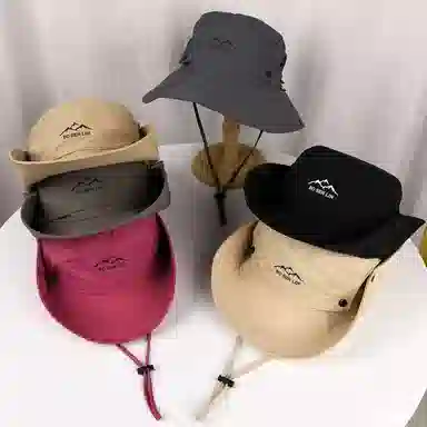 尚先生 速干西部牛仔夏季户外遮阳防晒防紫外线徒步钓鱼登山 聚酯纤维 渔夫帽 男女同款情侣款