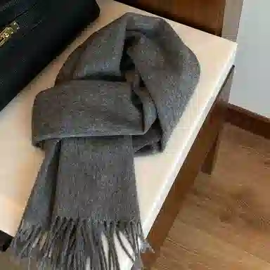 优幽兰 韩版百搭纯色高级感冬季加厚保暖高级感两用 时尚小众设计感流苏秋冬氛围感穿搭 绒线围巾 男女同款情侣款