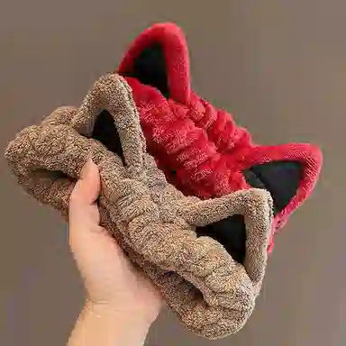 简应舒 敷面膜专用束洗脸可爱卡通 毛绒 发带 女款