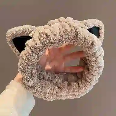 简应舒 敷面膜专用束洗脸可爱卡通 毛绒 发带 女款