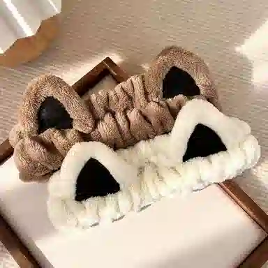 简应舒 敷面膜专用束洗脸可爱卡通 毛绒 发带 女款