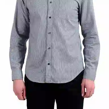 Burberry Houndstooth Shirt Light Blue