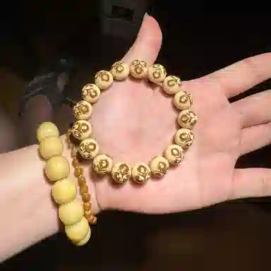 書卓 花皮熊猫 顶级 颗颗精抛 增旺气场平安喜乐 吉祥如意 #好运 紫金鼠 手串 男女同款情侣款