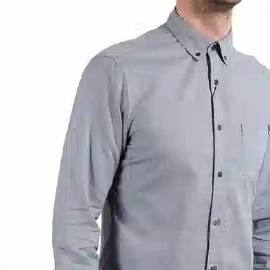 Burberry Houndstooth Shirt Light Blue