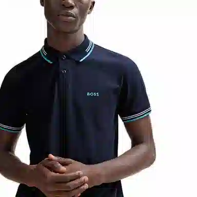 HUGO BOSS Stretch-Cotton Slim-Fit Polo Shirt With Branding LogoPolo