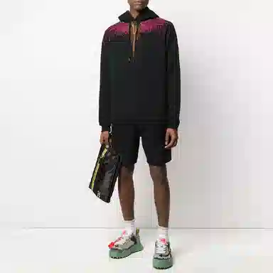 Marcelo Burlon Wing Print Hoodie Black