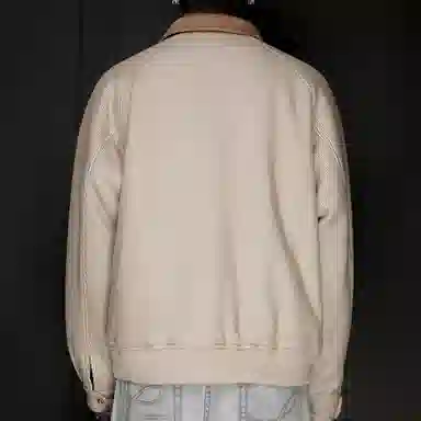 GALLIANO LANDOR Wool Corduroy Zip Jacket Khaki