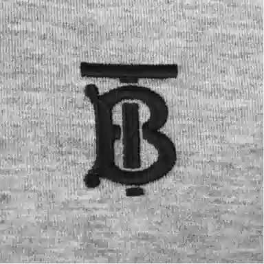 Burberry V-Neck T-Shirt Light Grey