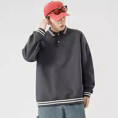 玉儿恋 休闲时尚舒适百搭卫衣 男女同款 黑色