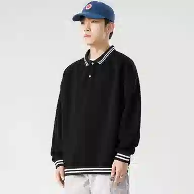 玉儿恋 休闲时尚舒适百搭卫衣 男女同款 黑色