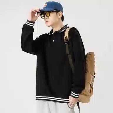 玉儿恋 休闲时尚舒适百搭卫衣 男女同款 黑色