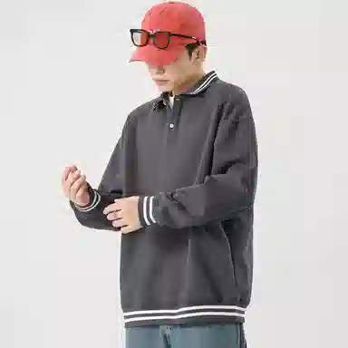 玉儿恋 休闲时尚舒适百搭卫衣 男女同款 黑色