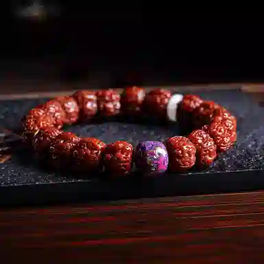 达隆 玉化爆肉原创设计藏式文玩佛珠 金刚菩提 手串 男女同款情侣款