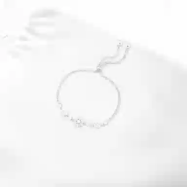 饰伴 雅韵碧波新中式国潮轻奢 设计简约 小众精致 花朵 甜美风 日常百搭 合金 手链 男女同款情侣款