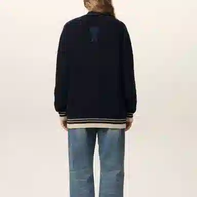 AMIPARIS SS25 Navy Cardigan