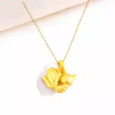 【一款两戴赠蛇宝宝吊坠】 迎百宝 九尾灵狐 好运  新中式国潮珐琅彩幸运转运狐狸项链 蛇年本命轻奢高级感精致可爱锁骨链 男女同款情侣款