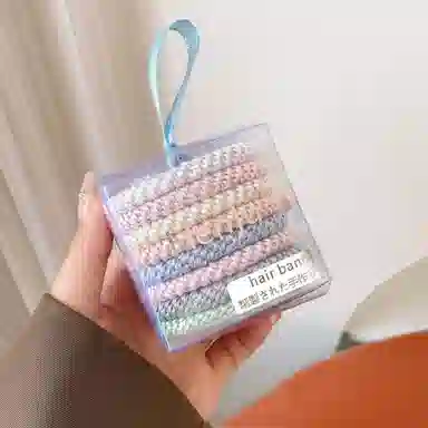 丹琴 丹麦时尚高弹力加粗加厚发绳高端百搭编织头饰简约发饰 皮筋 头绳 女款