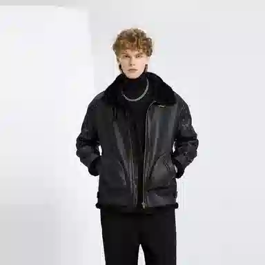 WILD LEADER Vintage Biker Jacket Khaki