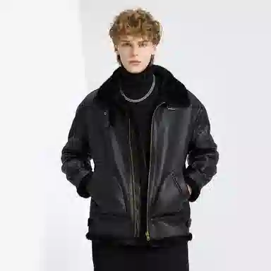 WILD LEADER Vintage Biker Jacket Khaki