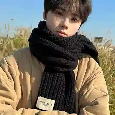 优幽兰 秋冬季韩版百搭时尚学生潮流实用防风防寒高级感穿搭大牌礼盒装 绒线围巾围脖 男女同款情侣款