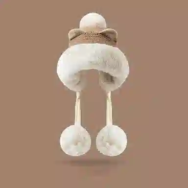 优幽兰 显脸小纯色防风防寒加厚保暖高级感小众 绒线帽 女款