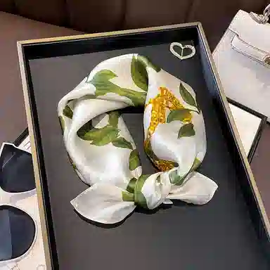 优幽兰 复古温柔气质小众高级感文艺小清新小众精致简约 真丝丝巾 女款