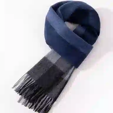 优幽兰 针织 加厚保暖 防风防寒 高级感 绒线围巾 男款