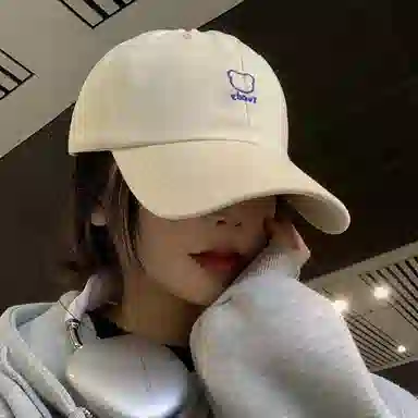 优幽兰 太阳帽实用防紫外线遮阳帽潮流大头围显脸小学生骑车开车帽小众 棉 鸭舌帽 男女同款情侣款