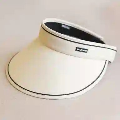 优幽兰 大头围韩版显脸小空顶帽旅游实用休闲沙滩帽防紫外线纯色高级感开车骑车小众穿搭 棉 防晒帽 女款