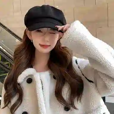 优幽兰 高级感大脸显小韩版 棉涤 贝雷帽 女款