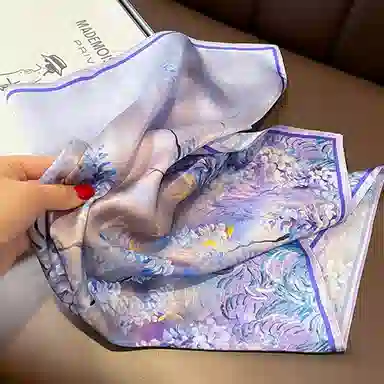 优幽兰 温柔气质小众高级感文艺小清新配职业装小众精致简约 丝巾 女款