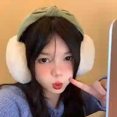 优幽兰 毛绒可爱保暖防风防寒可折叠耳捂户外骑行头戴式耳套睡觉隔音 耳罩 女款