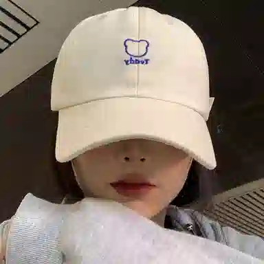 优幽兰 太阳帽实用防紫外线遮阳帽潮流大头围显脸小学生骑车开车帽小众 棉 鸭舌帽 男女同款情侣款