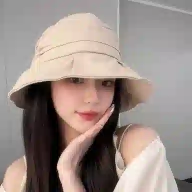 优幽兰 旅游气质韩版显脸小大头围防紫外线遮阳 棉涤 渔夫帽 女款