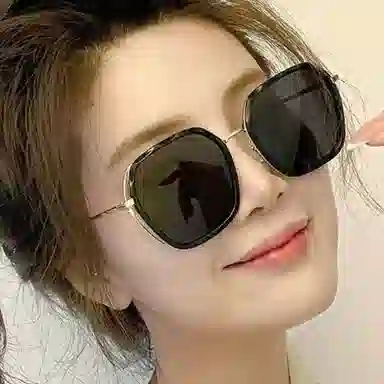 优幽兰 遮脸防晒偏光开车驾驶防紫外线 方形 太阳眼镜 男女同款情侣款