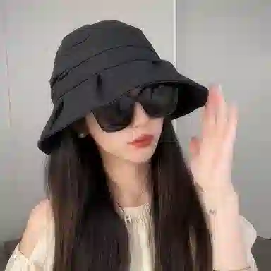 优幽兰 旅游气质韩版显脸小大头围防紫外线遮阳 棉涤 渔夫帽 女款