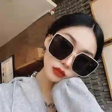 优幽兰 墨镜小众高级感圆脸遮阳休闲户外旅游百搭潮流气质显脸偏光眼镜街拍防晒显瘦简约时尚穿搭 方形 太阳眼镜 男女同款情侣款