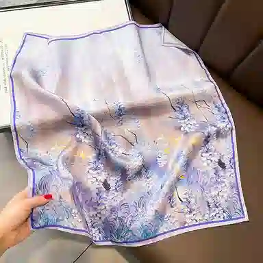 优幽兰 温柔气质小众高级感文艺小清新配职业装小众精致简约 丝巾 女款