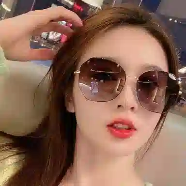 优幽兰 小众大脸显小休闲个性墨镜时尚街拍圆脸防紫外线复古韩版眼镜气质遮阳潮流防晒 不锈钢 方形 太阳镜 男女同款情侣款