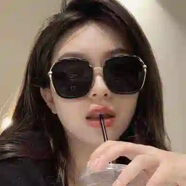 优幽兰 遮脸防晒偏光开车驾驶防紫外线 方形 太阳眼镜 男女同款情侣款