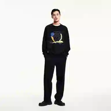 JACK JONES x NBA Crewneck Sweatshirt Black